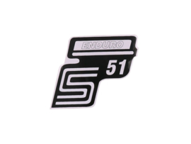 Sticker S51 Enduro White Simson S51
