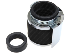 Foamfilter Straight 35mm - 48mm Black - Chrome + Stainless steel Splash guard Athena Universal