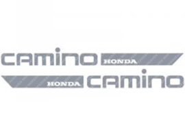 Sticker set Transfer 270mm - 20mm Grijs 2-Delig Honda Camino / PA50