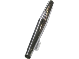 Exhaust Silencer with Lip Standard Chrome 70mm Tomos 2L / 3L / 4L / Puch MV / VS / VZ / MS / Etc