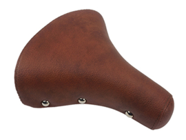 Saddle with studs braun universal / Solex / Puch / Tomos