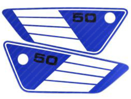 Sticker set Zijkast Blauw -Wit Yamaha FS1 2RU