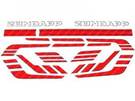 Sticker set Tank Red Smooth Tank Zündapp 529 / 530