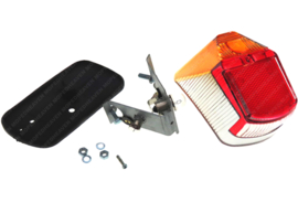 Taillight Hella Oldtimer Chrome - Red - Orange Zündapp 517 / Universal