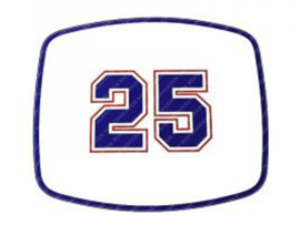 Sticker Headlight spoiler "25" Zündapp HAI