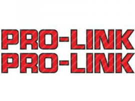 Sticker set Pro-Link 290mm - 45mm Rood / Zwart 2-Delig Universeel