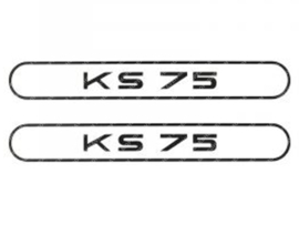 Sticker set Tank KS75 Black 2-Pieces Zündapp KS75