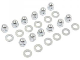 Cap nuts set Cast wheel Galvanized 12-Pieces Kreidler