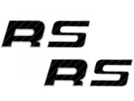 Sticker set RS Black - White 30mm x 90mm 2-Pieces Kreidler RS