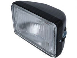 Headlight Square Black 160mm Guia Universal