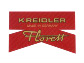 Sticker Rear fender Red - Gold Made in Germany Kreidler Florett