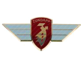 Wing Emblem 100mm x 46mm Red - White Zündapp