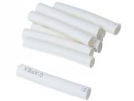 Shrink tubes White 5.0mm x 40mm 10-Pieces Universal