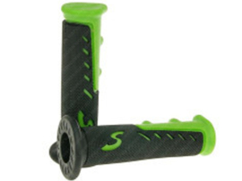 Handle grip set 22mm - 24mm 125mm Black / Green Sport Universal