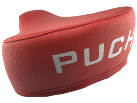 Saddle as original thick with Puch print red Puch Maxi