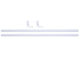 Tank Decorative Strip + Bends White Honda Camino