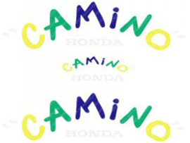 Sticker set Tank Yellow - Green - Blue - White Honda PA50 Camino