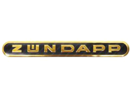 Tank Emblem 130mm x 16m Black - Gold Zündapp