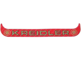 Sticker License plate holder Wide Red - Gold Kreidler
