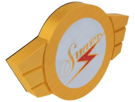 Lamp Gold LED 290mm x 30mm x 185mm Simson