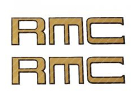 Sticker set RMC Gold - Black 20mm x 70mm 2-Pieces Kreidler RMC