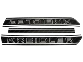 Sticker set Tank Black - White Kreidler