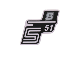 Sticker S51 B Silver Simson S51