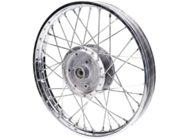 Speichenrad 16 Zoll Stahl Chrom 16 x 1.60 Simson KR51/1 / KR51/2 Schwalbe / S50 / S51 / S53 / S70 / S83 / Etc