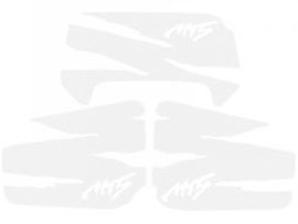 Sticker set Ripped White 3-Pieces Honda MT5