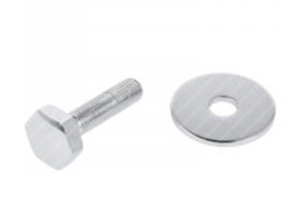Bolt & Ring Front fork Plate Chrome M8 x 1mm Zündapp 529