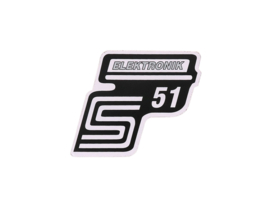 Sticker S51 Elektronik Silver Simson S51