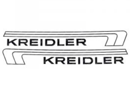 Sticker set Tank Black - White Kreidler Florett