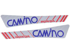 Sticker set Tank Blauw - Grijs - Rood Honda PA50 Camino