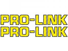 Sticker set Pro-Link 290mm - 45mm Yellow / Black 2-Pieces Universal