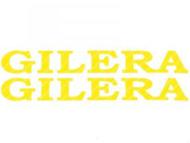 Sticker set Gilera 320mm - 83mm Yellow 2-Pieces Gilera Models