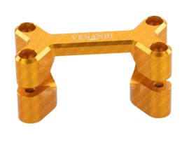 Handle bar clamp set CNC gold anodised Venandi Simson S50 / S51
