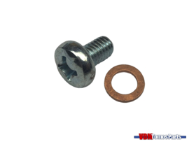 Oil inspection bolt/Copper ring Tomos A3/A35/Qaudro/Etc