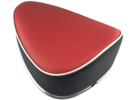 Saddle Oldtimer look black / red Puch Maxi / Condor / Etc