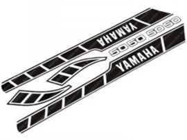 Sticker set Zwart- Wit Yamaha RD50M 2L4 / 2L6