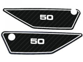 Sticker set Side panels Black - White Yamaha FS1 1J5