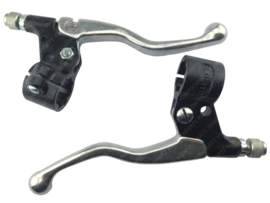 Brake lever set Short Black / Aluminium Metal! Lusito 22mm Universal