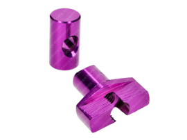 Brake cable Adjuster set M6 Purple 2-Pieces Universal