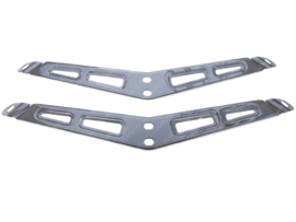 Beugel set Links & Rechts Voorspatbord Chroom Puch Monza / Grandprix / Etc