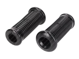 Rubber set Passagier Voetsteunen Zwart 90mm 2-Delig Simson S50 / S51 / S53 / S70  / S83 / Etc