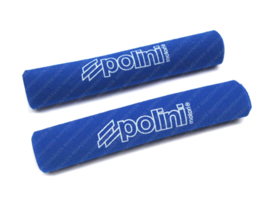 Spons Rubber set Remhevel 10cm Blauw - Wit Polini 2-Delig Universeel