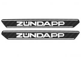 Sticker set Tank Black - White 2-Pieces Zündapp ZD20 / ZD30 / ZD40