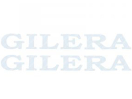 Sticker set Gilera 320mm - 83mm White 2-Pieces Gilera Models