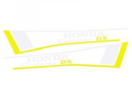 Sticker set Tank White - Yellow - Transparent Honda PA50 / Camino DX