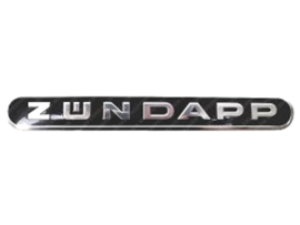 Tank Emblem 130mm x 16m Black - Silver Zündapp