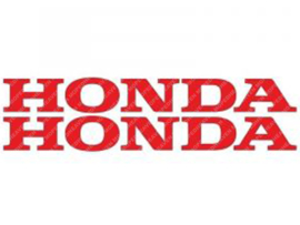 Sticker set Honda 220mm - 25mm Red 2-Pieces Honda Models